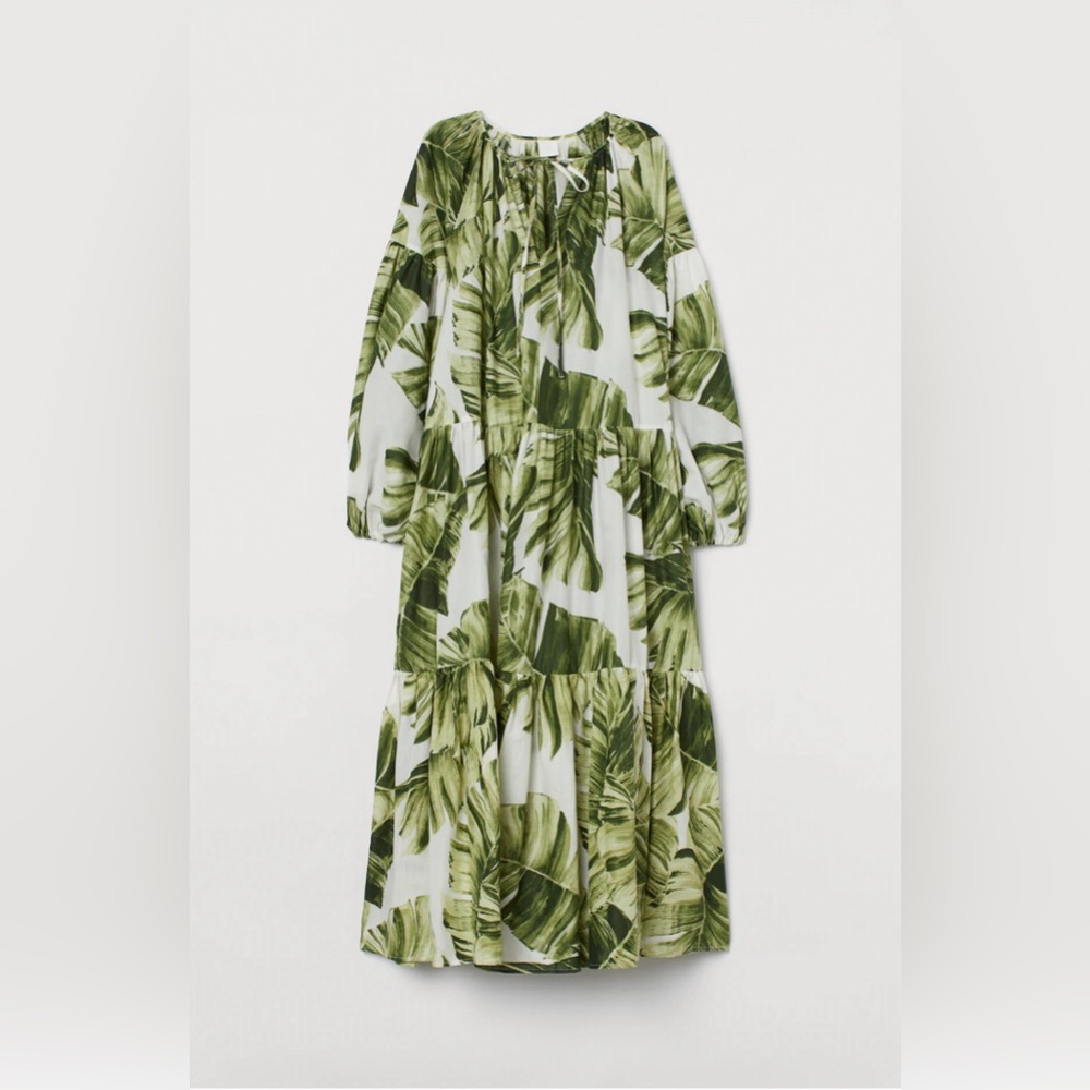 H&M Green Leaf Dress
